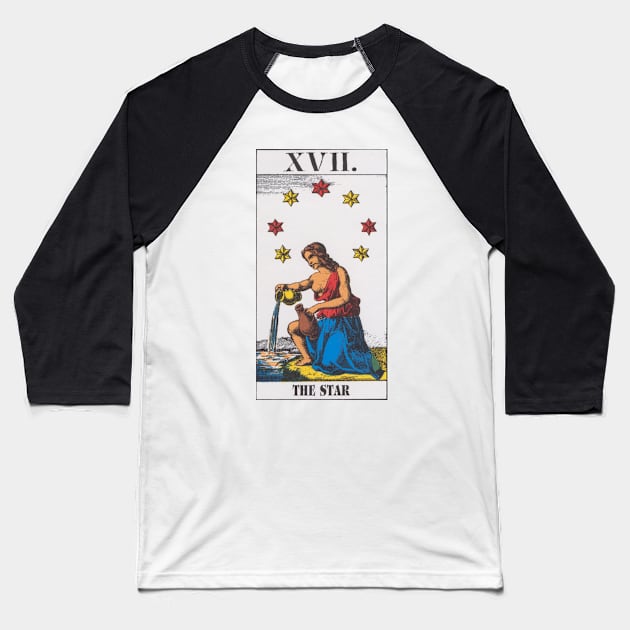 Tarot Card - The Star Baseball T-Shirt by babydollchic